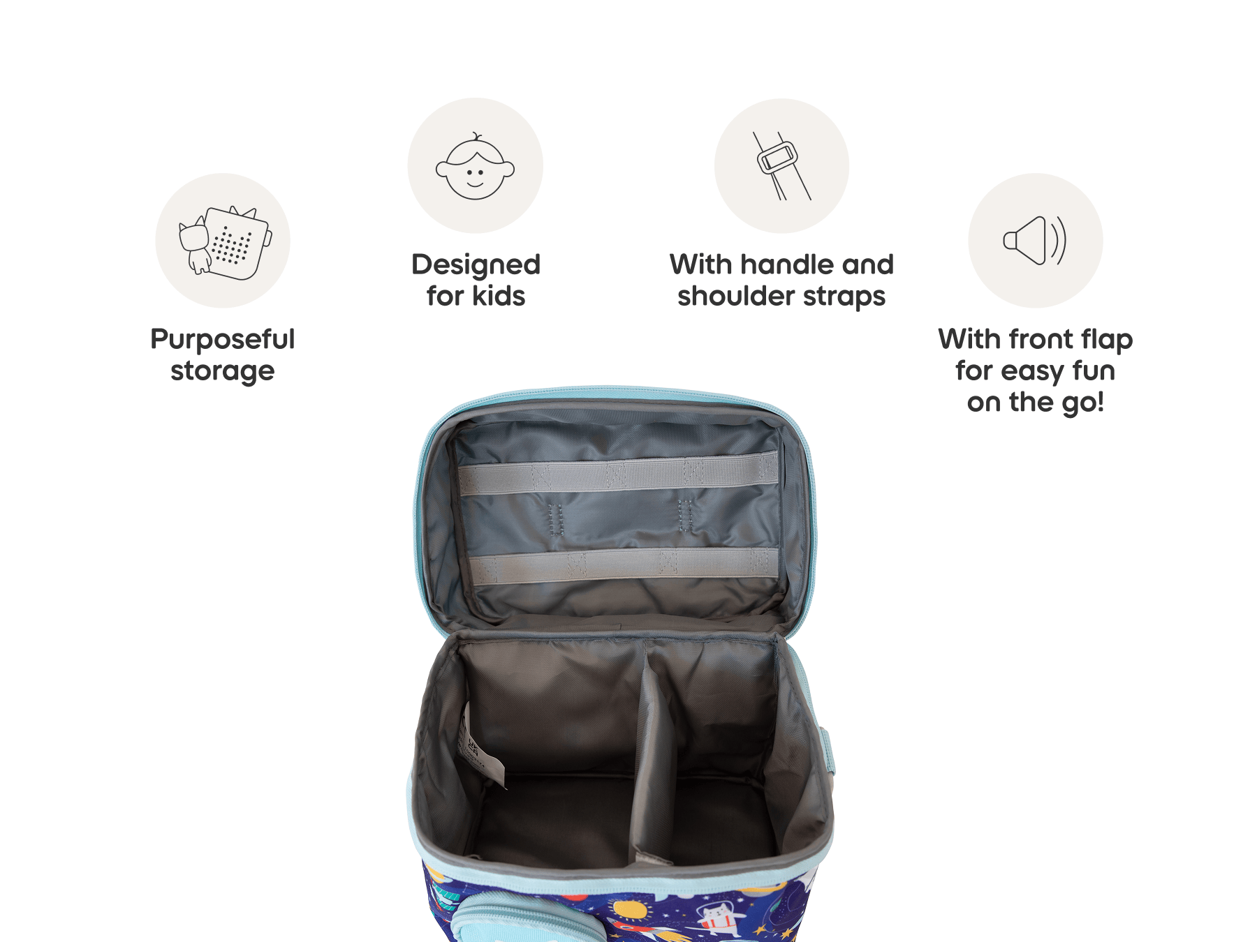 Listen & Go Bag for Toniebox - Blue Stargazing - Image 4